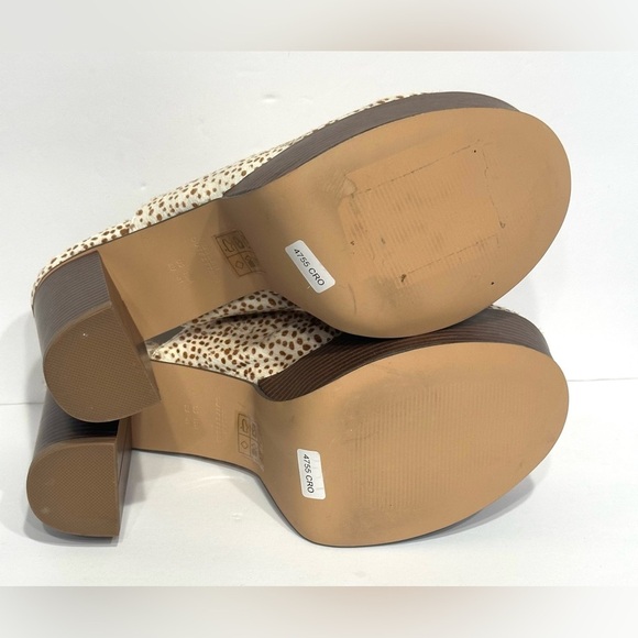 Urban Outfitters Womens UO Ellie Calf Hair Platform Mule Retro Y2K Size 10 - Picture 6 of 9